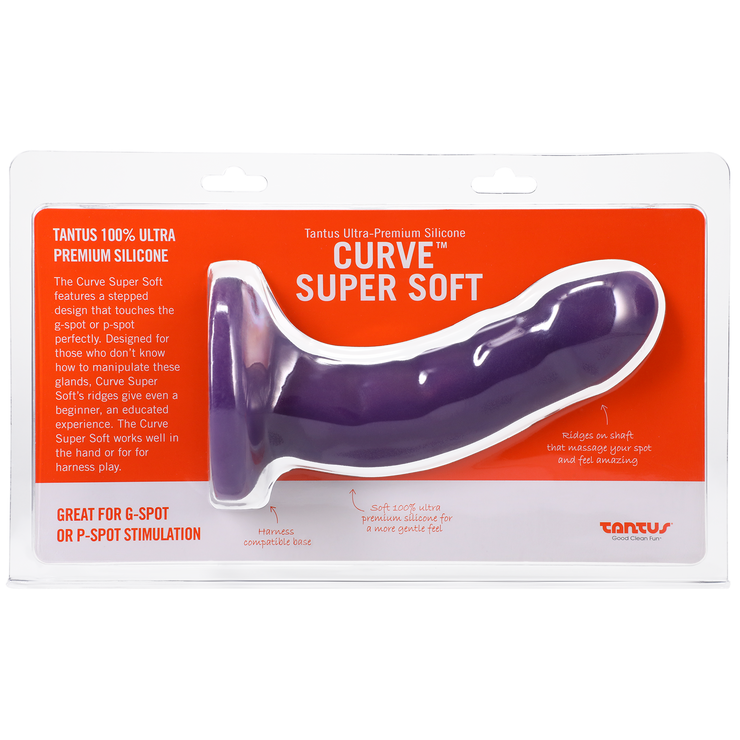 Silicone Curve Dildo Amethyst