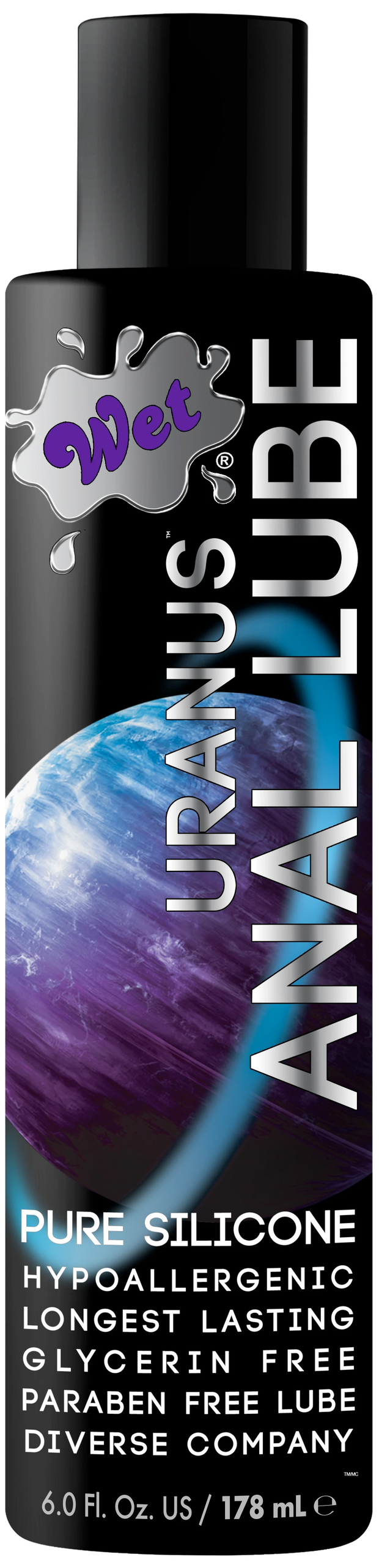 Uranus Silicone Based Anal Sex Lube 6 Ounce