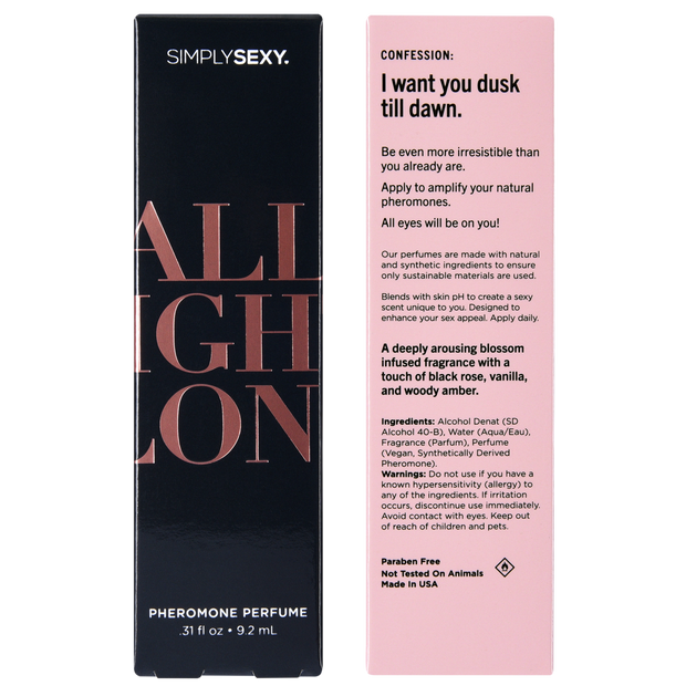 SIMPLY SEXY PHEROMONE PERFUME SPRAY - ALL NIGHT LONG - 0.31 floz | 9.2mL