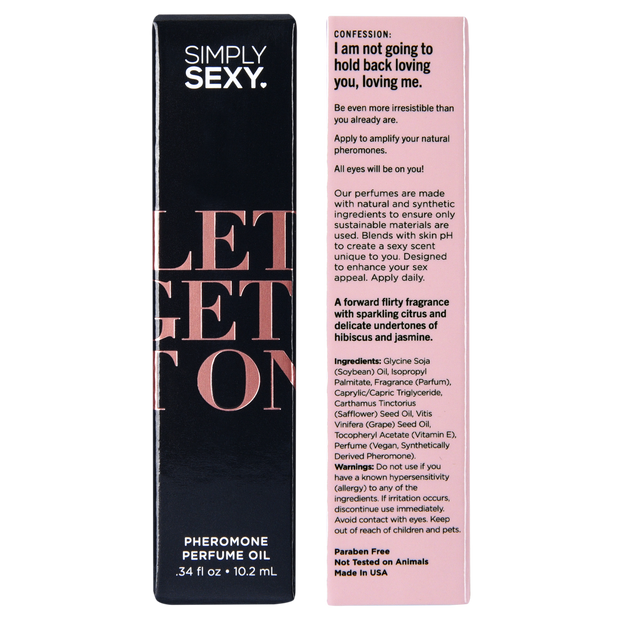 SIMPLY SEXY PHEROMONE PERFUME OIL ROLL-ON - LET'S GET IT ON - 0.34 floz | 10.2mL