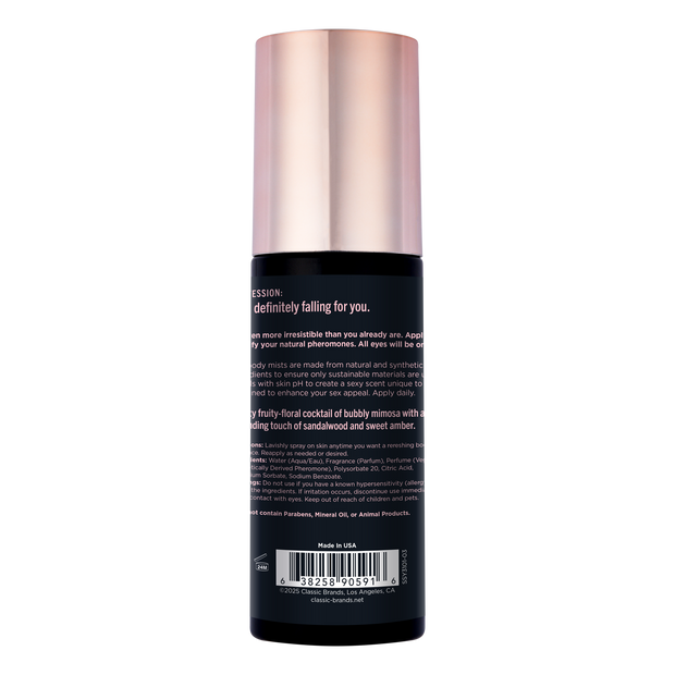 SIMPLY SEXY PHEROMONE BODY MIST - HEAD OVER HEELS - 3.35 floz | 99mL