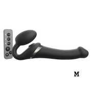 MULTI ORGASM BENDABLE STRAP-ON - M - BLACK