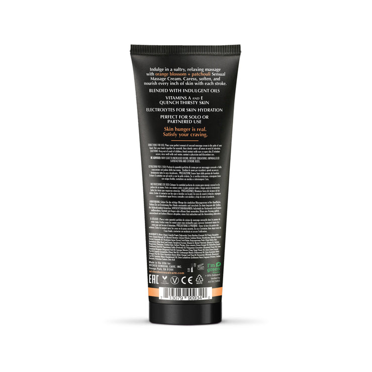 Orange Blossom + Patchouli Massage Cream 4oz