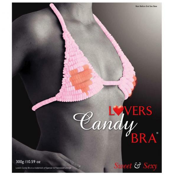 Lover's Candy Bra Heart Red, Pink