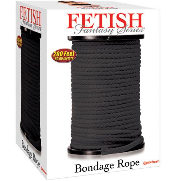 Fetish Fantasy Bondage Rope 200 Ft Black
