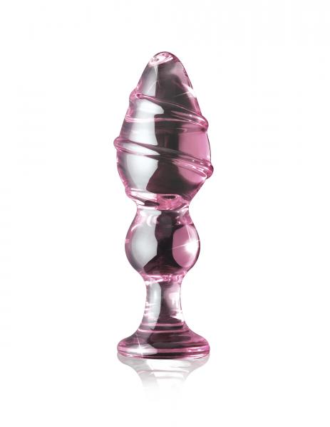 Icicles No 27 Pink Glass Butt Plug