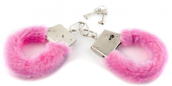 Play Time Cuffs Pink Furry Handcuffs