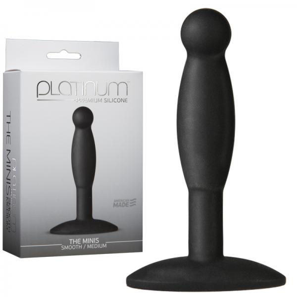 Platinum Premium Silicone The Minis Smooth Medium Black