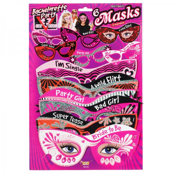 Bachelorette Mask Set 6 Package