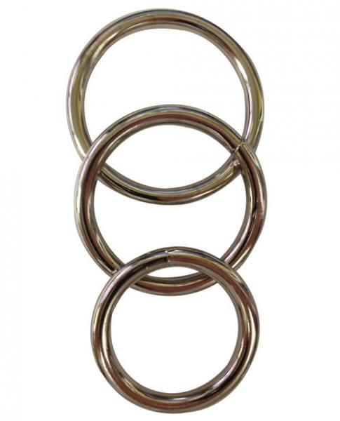 Sportsheets Metal O-Ring 3 Pack Nickel-free Rings