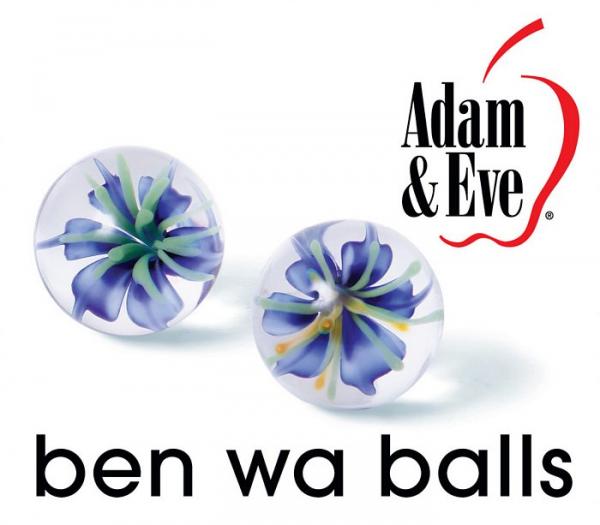 Adam & Eve Glass Ben Wa Balls Clear