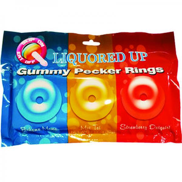 Liquored Up Pecker Gummy Rings 3 Pack
