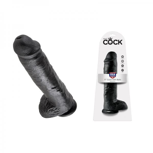 King Cock 11" Cock - Black