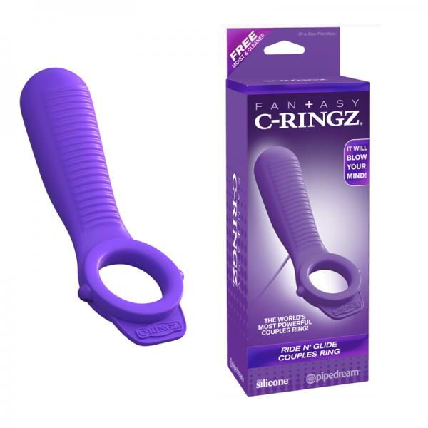 Fantasy C-Ringz Ride N Glide Couples Ring Purple