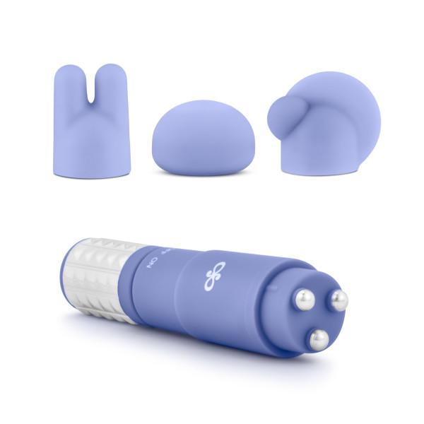 Revitalize Massage Kit with 3 Silicone Attachments Purple