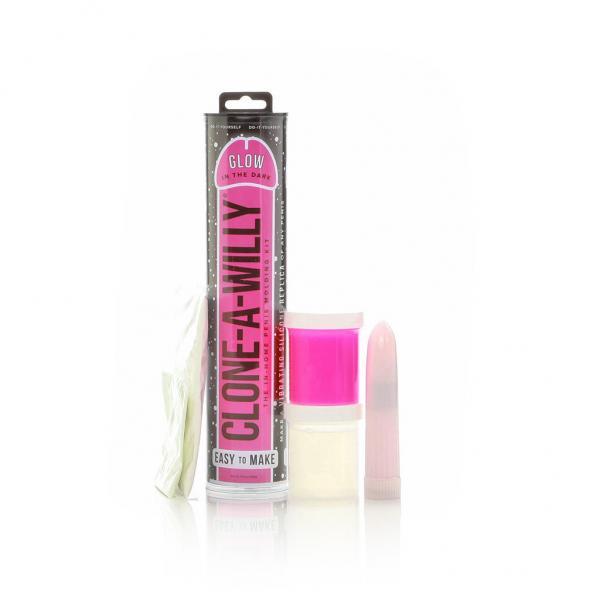 Clone-A-Willy Hot Pink Glow In The Dark