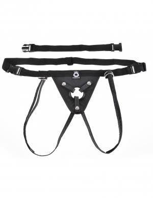 King Cock Fit Rite Harness Black Nylon Strap On