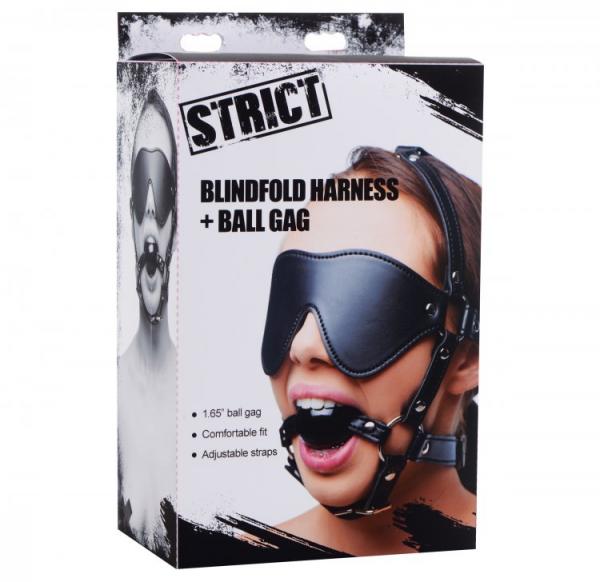 Strict Blindfold Harness Plus Ball Gag