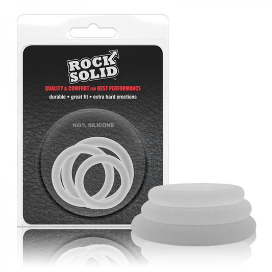 Rock Solid Gasket Translucent Silicone 3pc Set (.75",1",1.25")