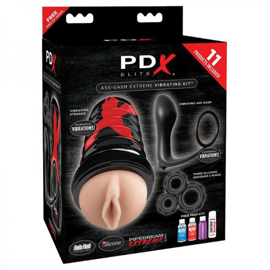 Pdx Elite Ass-gasm Vibrating Kit