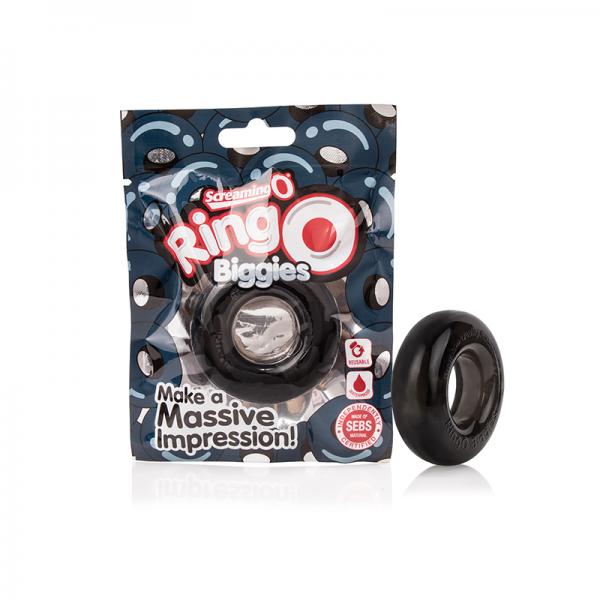 Screaming O Ringo Biggies Black Thick Cock Ring