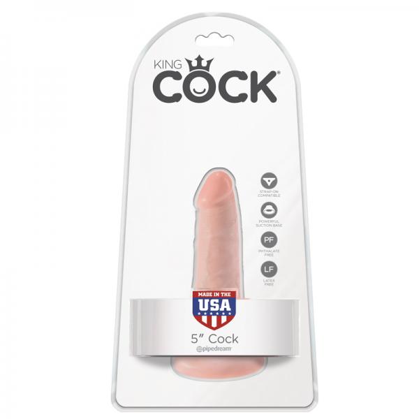 King Cock 5" Dildo - Beige