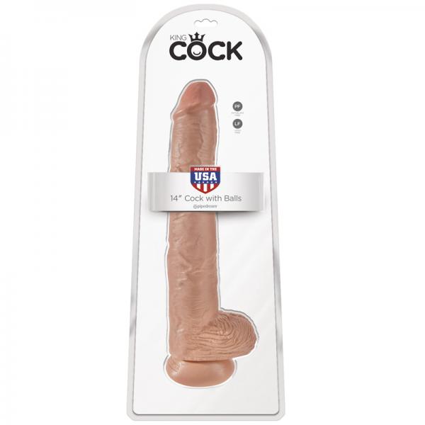 King Cock 14" Cock - Tan