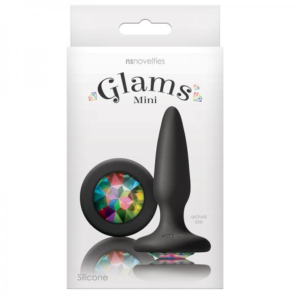 Glams Mini Butt Plug Rainbow Gem