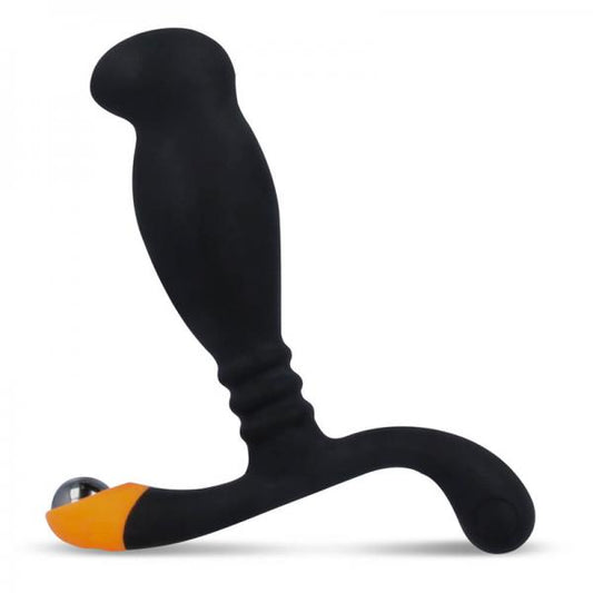Nexus Ultra Si Silicone & Polypropylene Massager - Black/orange