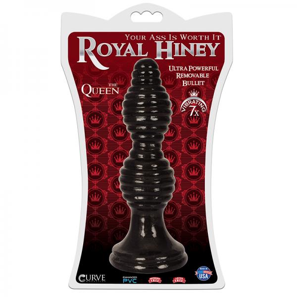Royal Hiney Red The Queen Black Butt Plug