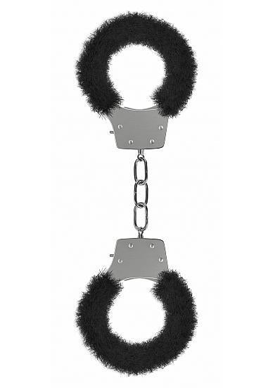 Ouch Pleasure Handcuffs Furry Black