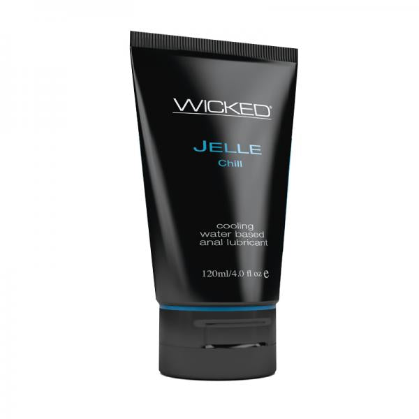 Wicked Jelle Anal Gel Cooling Sensation Lubricant 4oz Tube