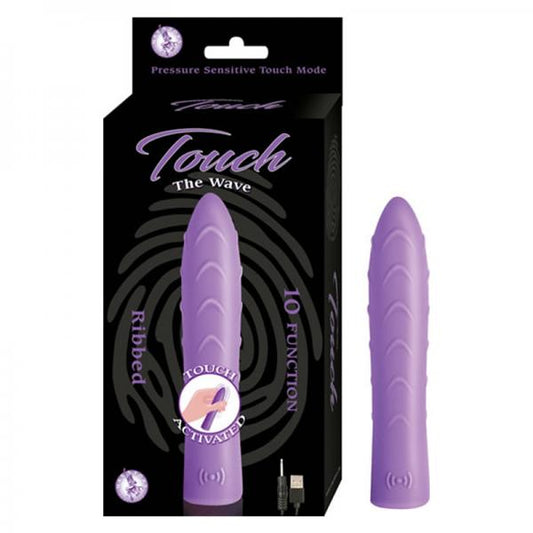 Touch The Wave  Pressure Sensitive 10 Function Rechargeable Waterproof Lavender
