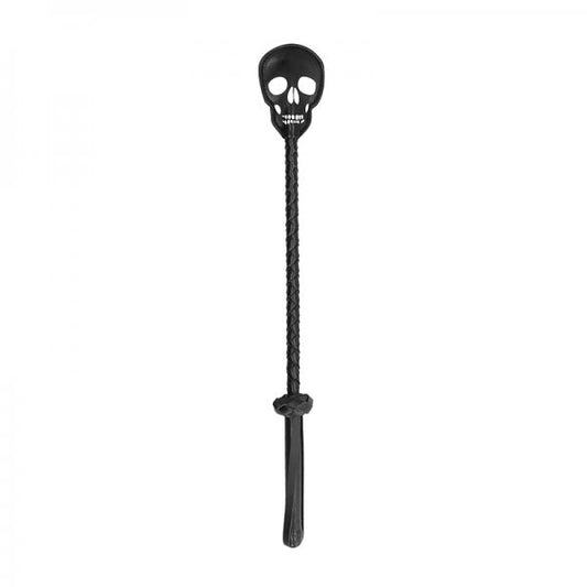 Ouch! Skulls & Bones Crop With Skulls - Black