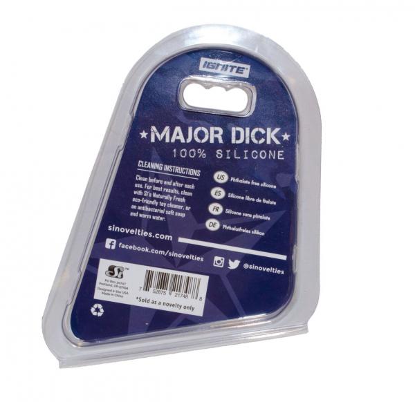 Major Dick Commando Cock Ring Blue Camo 1.75 inches