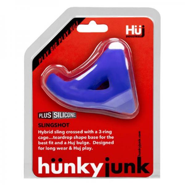 Hunky Junk Slingshot 3 Ring Teardrop Cobalt Blue