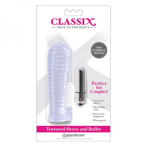 Classix Textured Sleeve& bullet,clear
