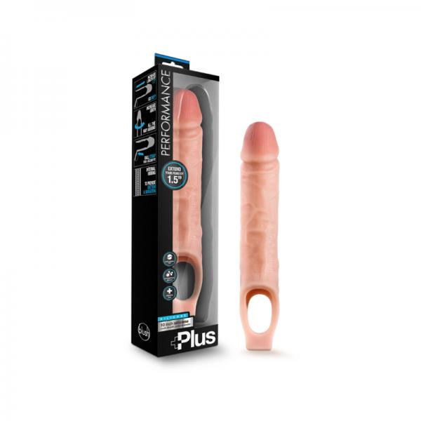 Performance Plus - 10 Inch Silicone Cock Sheath Penis Extender - Vanilla