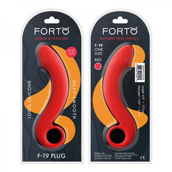 Forto F-19: 100% Silicone Plug Red