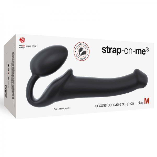 Strap-on-me Semi-realistic Bendable Strap-on Black Size M