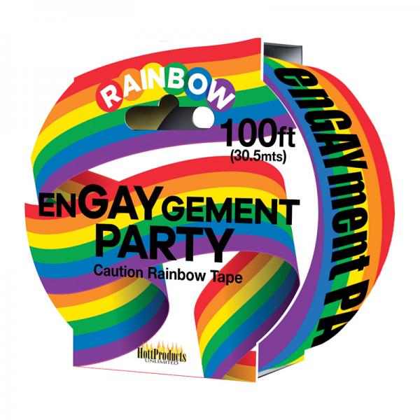 Engaygement - Rainbow Style - Caution Party Tape - 100'